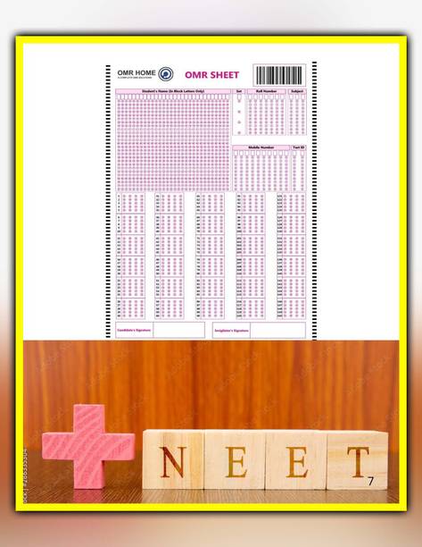 OMR Sheets For Practise NEET Exam , 200 MCQ 75 SHEETS With NTA Latest NMC Pattern,SSC Stenographer,Mock Test Practice & Exam Preparation-Pack Of 75 Sheets