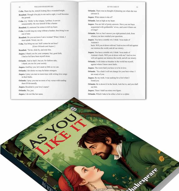 As You Like It (Paperback) :- Enduring Comedy Drama, Romantic Stage Story, Clever And Witty Dialogues, Cultural English Classic, World Literature Masterpiece