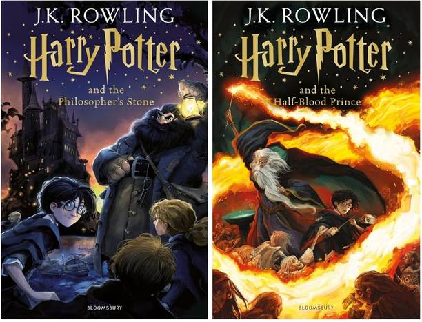 Combo Of 2 Books : Harry Potter And The Philosopher's Stone + Harry Potter And The Half-Blood Prince