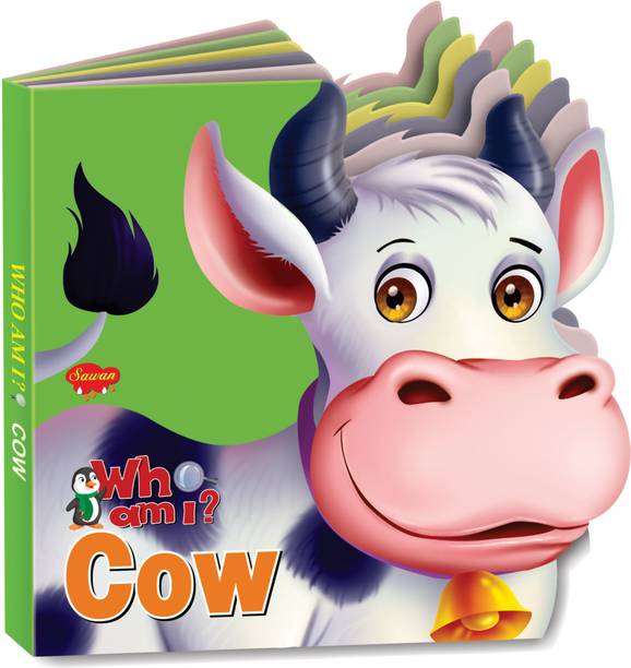 Sawan Presents 'Who Am I' Cow | Die-Cut Shape Board-Book
