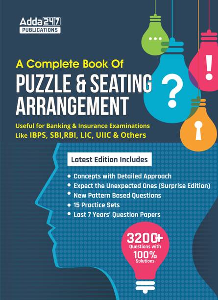 A Complete Book Of Puzzles & Seating Arrangement (Third Printed English Edition)