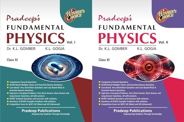 Pradeep's Fundamental Physics For Class 11 (Vol. 1 & 2) Examination 2025-26 { K.L. Gomber }
