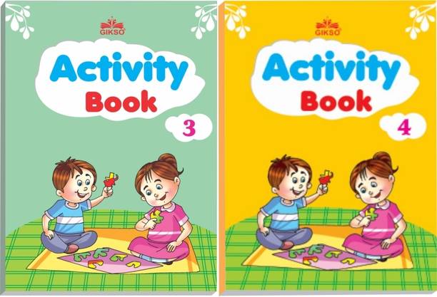 GIKSO Combo Of Activity Books – 3 And 4 For Kids Age 5-9 Years Old-Pack Of 2 Books For Children