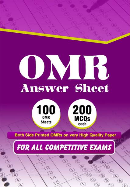 OMR Sheets For All Exams 100 Sheets Of 200 MCQs