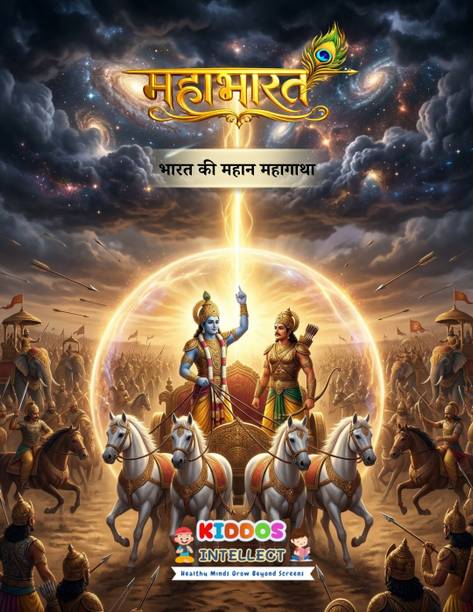 The Mahabharata A Young Reader’s Illustrated Journey Of Dharma Courage And Timeless Wisdom Hindi Edition