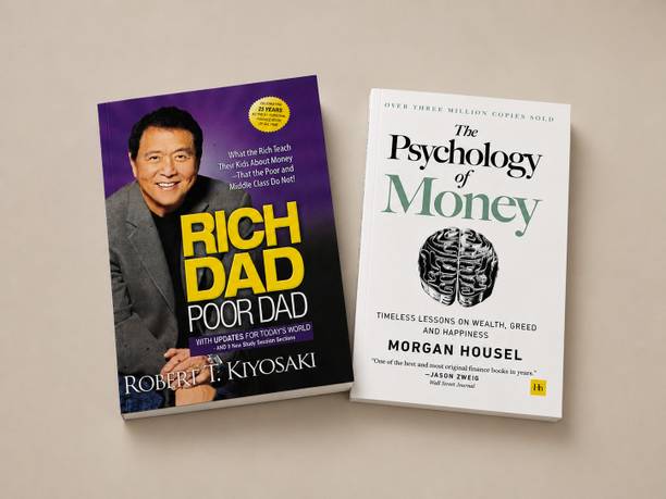 Rich Dad Poor Dad + The Psychology Of Money Combo Pack Of 2 | Investing, Personal Finance, Wealth Building & Financial Freedom Books | English Paperback