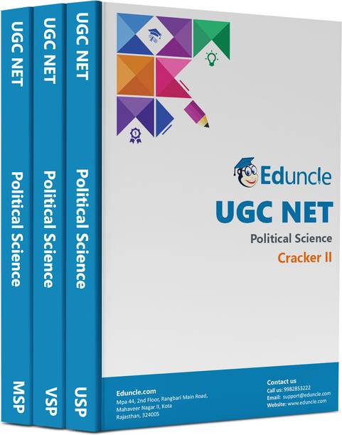NTA UGC NET/SET/JRF Political Sciences Book Of Test Paper, Practice Questions With Solutions (Set Of 3 Books) By Eduncle-Latest Edition