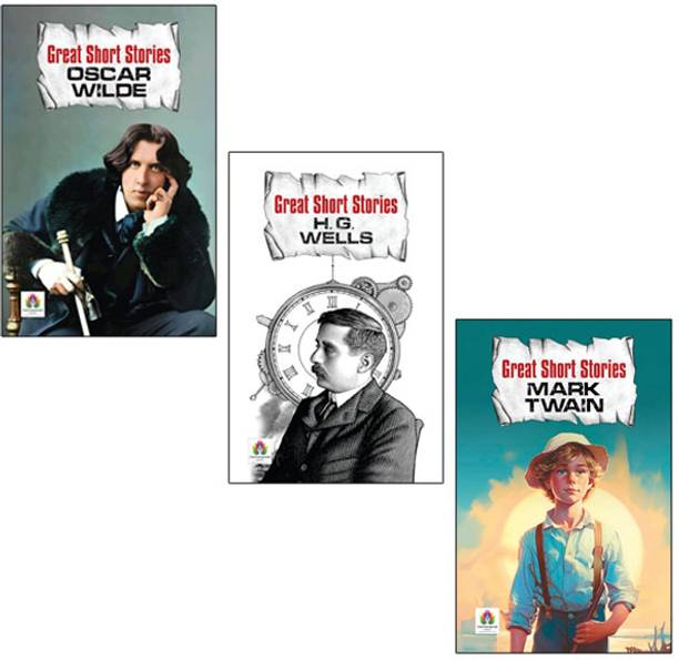 Oscar Wilde + H.G. Wells + Mark Twain | Classic Fiction |Learn & Grow | Best Short Stories | Inner Journey (Set Of 3 Books)