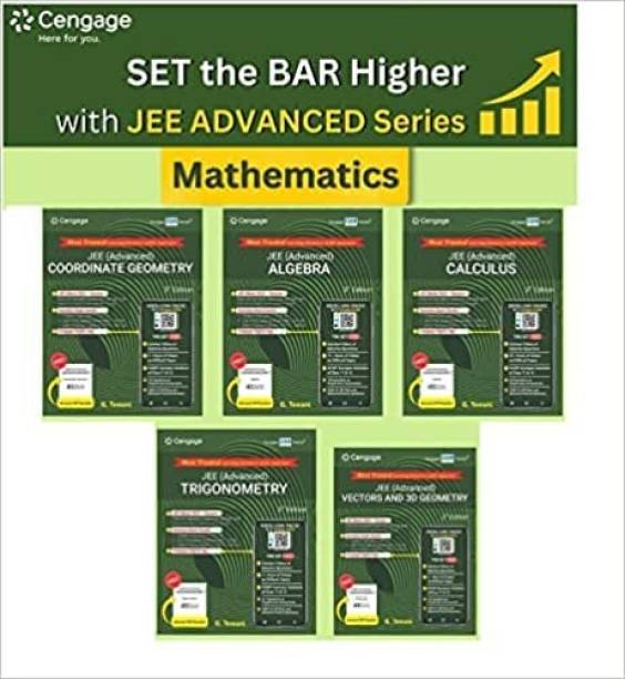 CENGAGE COMBO BOOKS Cengage Jee Advanced Maths Combo Sets Of 5 Books Algebra + Calculus + Coordinate Geometry + Trigonometry + Vectors And 3D Geometry NEW EDTION 2023-24