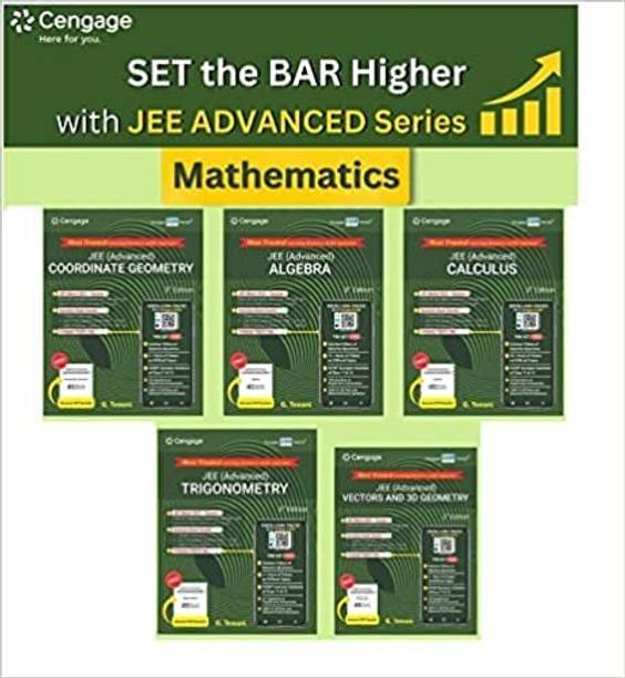 CENGAGE COMBO BOOKS Cengage Jee Advanced Maths Combo Sets Of 5 Books Algebra + Calculus + Coordinate Geometry + Trigonometry + Vectors And 3D Geometry NEW EDTION 2023-24