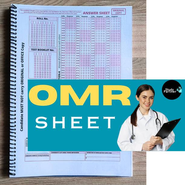 NEET OMR SHEET For Practice 200 MCQs 50 Sheets Booklet