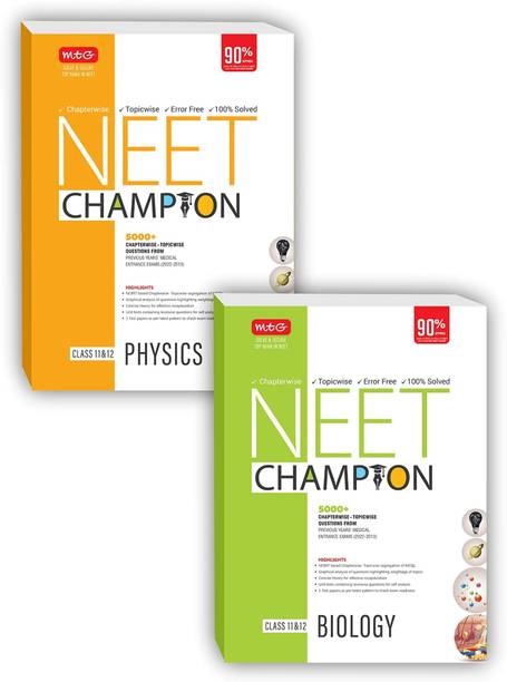 MTG NEET Champion Combo (Physics + Biology) Latest Revised Edition 2023 - NCERT Based Chapterwise Topicwise Segregation Of MCQs, Concise Theory & 5000+ Topicwise Questions From Last 10 Years Medical Entrance Exam