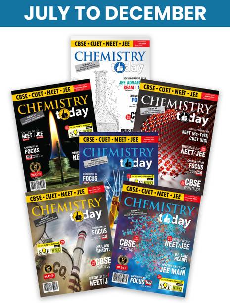 MTG Monthly Magazines (July To December 2024) - Chemistry Today | For NEET, JEE Main & Advanced Exam 2025 (Set Of 6 Books)