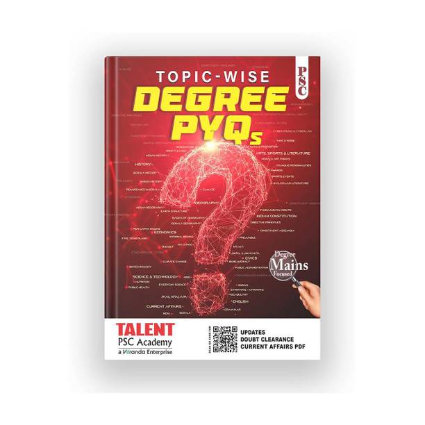 Talent Academy Kerala PSC Degree Level Topic Wise PYQ 2026 Book New SCERT & NCERT Syllabus Integration