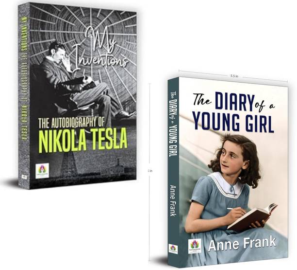 My Inventions : The Autobiography Of Nikola Tesla + The Diary Of A Young Girl | Stories That Transcend Time And Inspire Generations!nikola Tesla Biography| Anne Frank Diary| Inspiring Life Stories| Historical Autobiography| Visionary Thinkers| Motivational Book Collection| Inventor Autobiography| Young Girl Diary| Great Personalities Books (Set Of 2 Books)