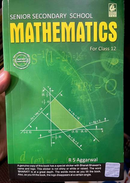 Secondary School Mathematics For Class 12 - R.S. Aggarwal - CBSE - Examination 2025-26 [ NEP / NCF COMPLIANT ]