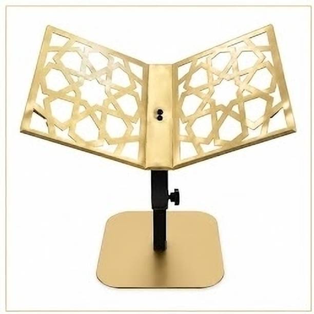 metliva Foldable Reading Rehal Metal Black, Gold Rehal