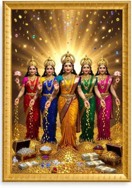 SARVDHA ENTERPRIES Maa Lakshmi (Goddess Lakshmi) Religious Frame