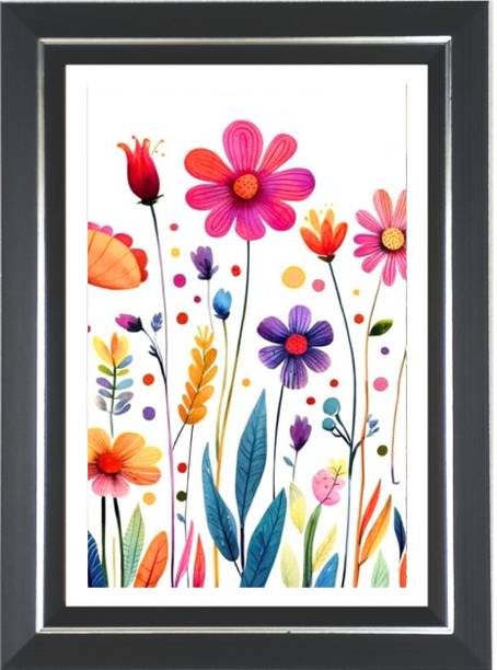 HitechMart Bright Colorful Flowers Photo Wall & Table Frame Religious Frame