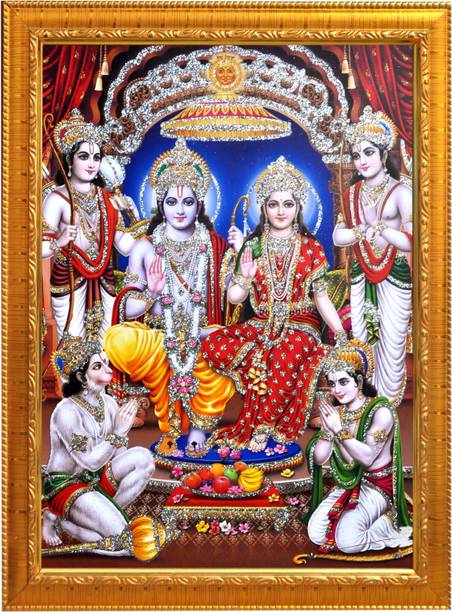 Sunframing Ram darbar photo frame with laminated sheet . size [ 5X7 inch ] Religious Frame