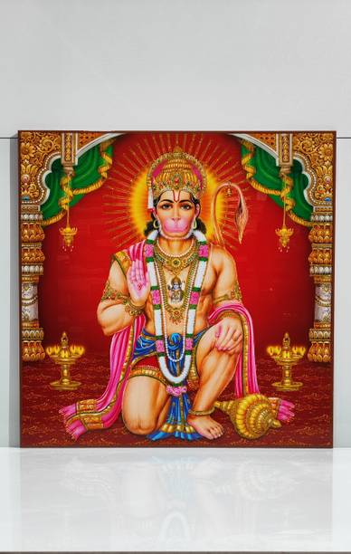 Rajaramtiles God Hanuman ji Photo Ceramic Tile Religious Tile