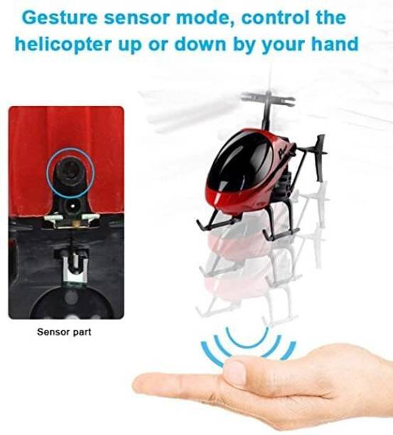 TOYSFIRE R/C Rechargeable Flying Unbreakable Type 2-in-1 Indoor Outdoor Toys Helicopter