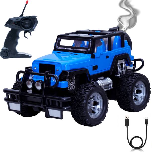 Wonder Yaaran Di Gaddi Type-C Off-Road RC Jeep Truck | Smoke, Music & 4x4 Toy Car