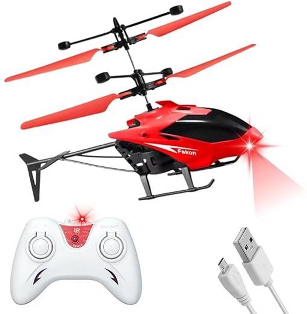 SS GIFT HUB REMOTE CONTROL FLYING AIRCRAFT RECHARGABLE HELICOPTER TOY FOR KIDS (MULTICOLOR)