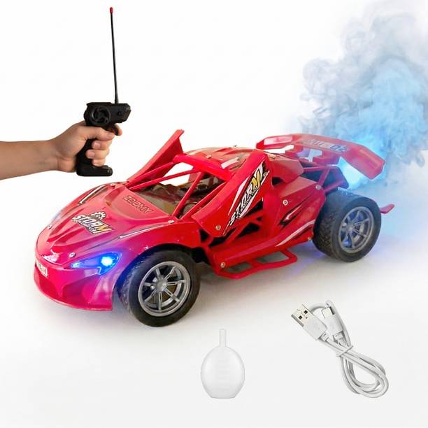 ZUNBELLA Metal 2.4GHz Remote Control Racing car Openable Door Feature with Smoke Effect