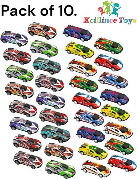 Xcillince Toys .Unbreakable Alloy Metal Pull Back Car Set(MULTICOLOR)A_11