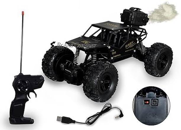 Jericos Remote Control Rock Crawler Mist Smoke Spray Function, 1:18 RC Car Toys for Kids