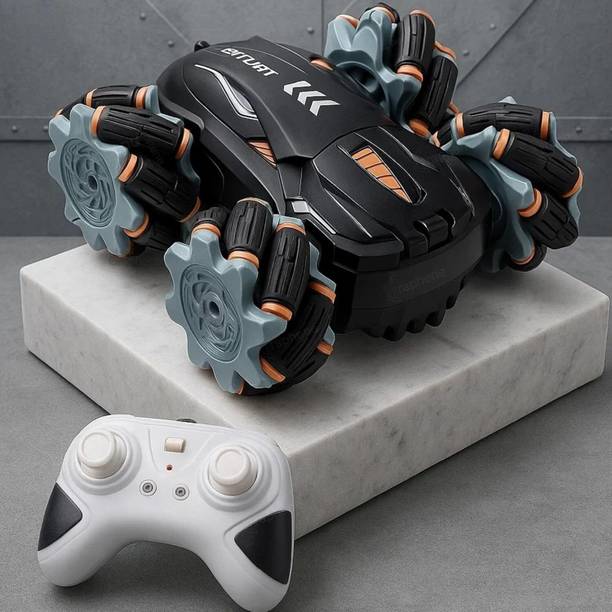 Aganta 4 Wheel Drive Double Sided Remote Control Drift Stunt Toy Car