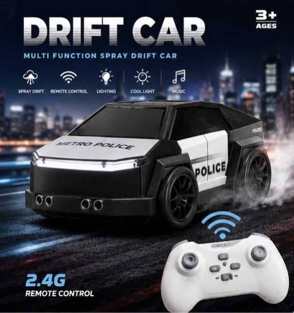 AGPglobal Police Drift Car –Remote Control Police Toy for Kids Boys Girls
