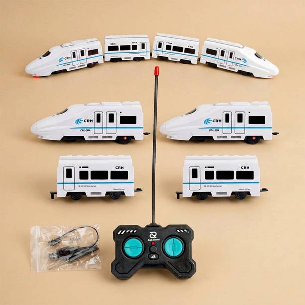 Toyterra Kids Express Train Toy with Remote Control, Lights and Sounds,Rechargable Train