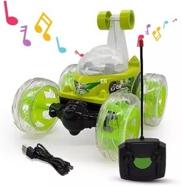 Tenmar Best Stunt Car 360° Twisting Remote Control for Kids Music ,Lights_179
