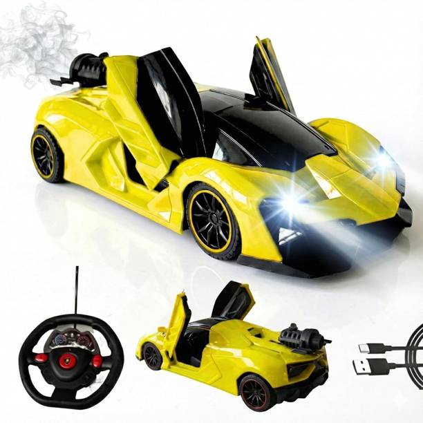 LILPLAY Remote Control Sports Racing Car, High Speed, LED Headlights, Type-C Charge