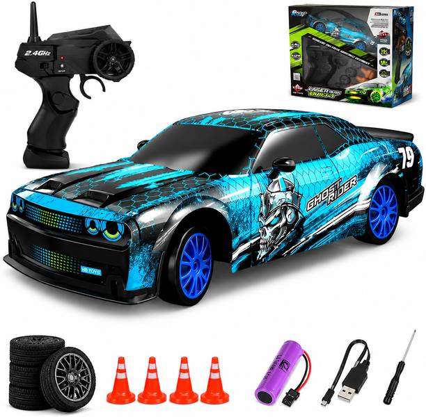 MEMOBEES Laser Rush 1:24 High-Speed RC Drift Racing Car with 2.4GHz Remote