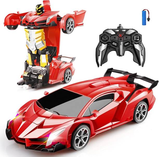 PAPASpace 2-in-1 Transforming RC Car Robot One Click Deformation 360 Rotation Rechargeable