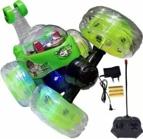 Tenmar Best Stunt Car 360° Twisting Remote Control for Kids Music ,Lights_30