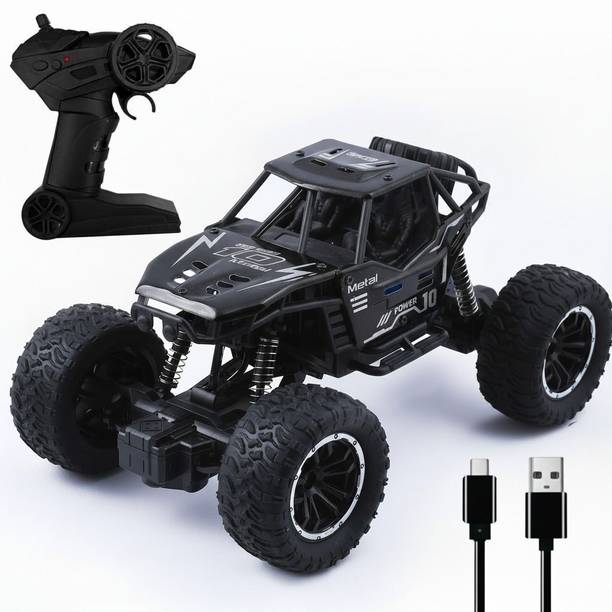 VISSHI Metal Body Monster Truck for Kids | Rock Crawler 2 Wd Remote Control Car OffRoad