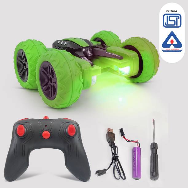 Miss & Chief kids 360 rechargeable racing double sided flip Rotating Stunt Car with Lights