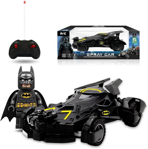 PLAY NOVATION Batman RC Car with Spray Toys for Kids, High Speed RC [The Ultimate Batmobile]