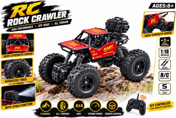 MY WONDERBOX Rock Crawler 4X4 Rc High-Speed Control Rc Car,LED Lights With Smoke Effect