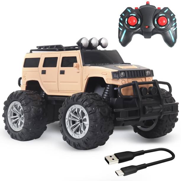 वेम्बली Rechargeable Adventure Jeep Off Roader All-Terrain & 4 Headlight Mode RC Car