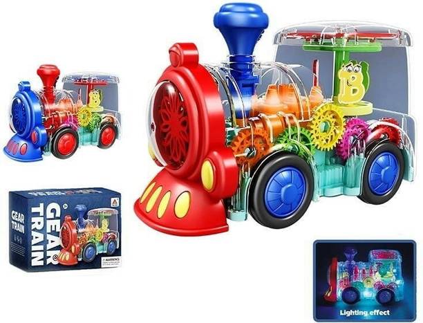 Globular Transparent Concept Racing Train Engine Musical Toys