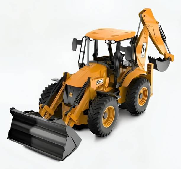 Kiddie Plastic 2 in 1 JCB Construction Vehicle Toy For Kids