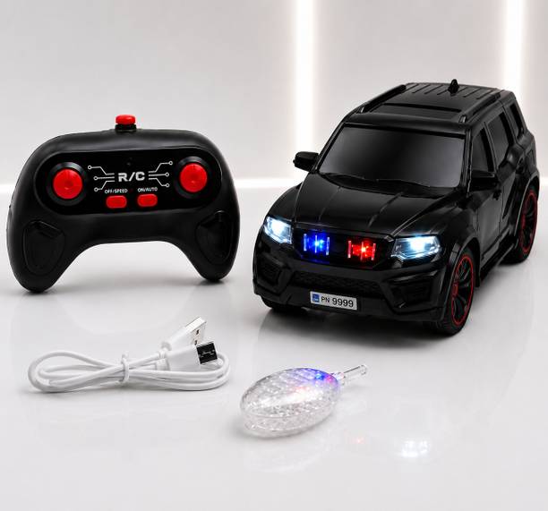 TOY MACHINE BY GPE Scorpio N R/C SUV Car Toy 1:18 with Smoke, Police Lights, Siren A975