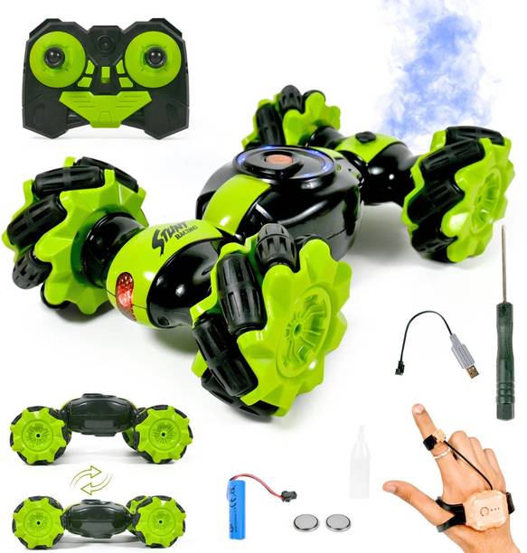 VikriDa Rc Stunt Car Double Sided Rotating off Road, Deformation Twisting Car for Kids