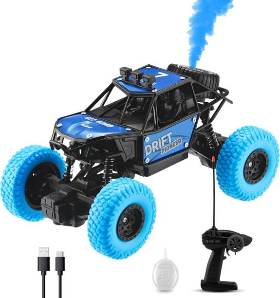 Vcares Rechargeable RC 4x4 Off-Road Rock Crawler with Spray Feature Toy-B84