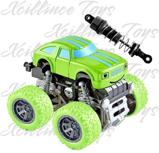 Xcillince Toys Big Size Friction powered Stunt truck car Diecast Model 360 Rotation.(Pack of 1)